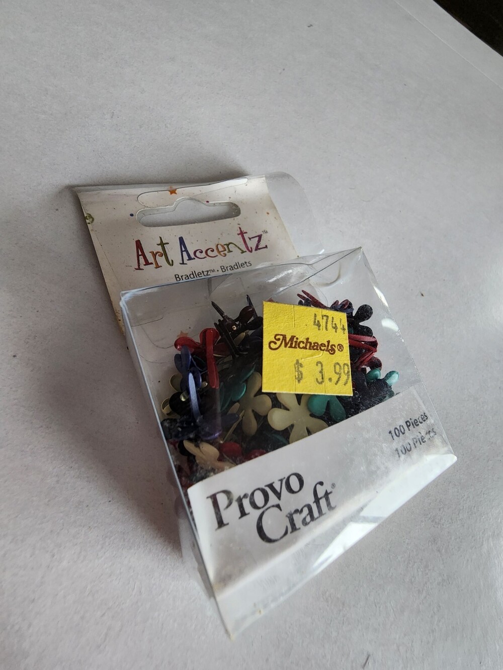Provocraft Flower Brads Colorful for Scrapbooking Bradletz RETIRED NEW #26